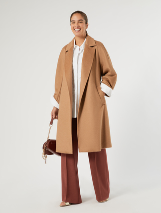 Camel broadcloth coat - Marina Rinaldi