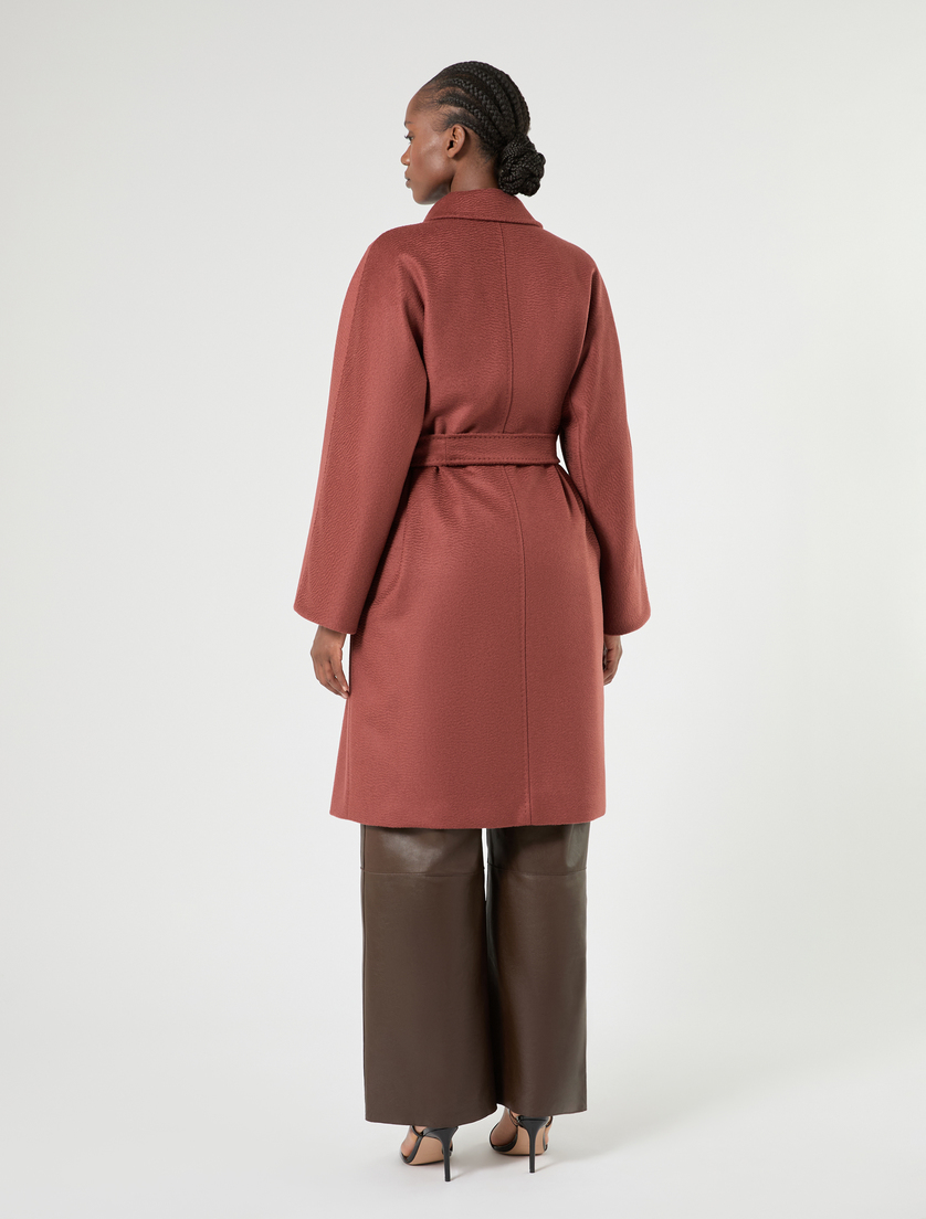 Camel broadcloth coat - BRICK RED - Marina Rinaldi - 4