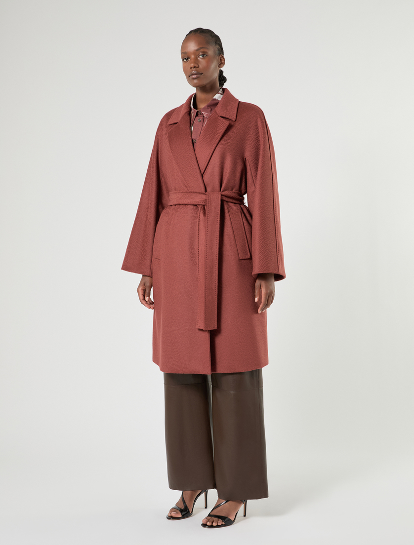 Camel broadcloth coat - BRICK RED - Marina Rinaldi - 3