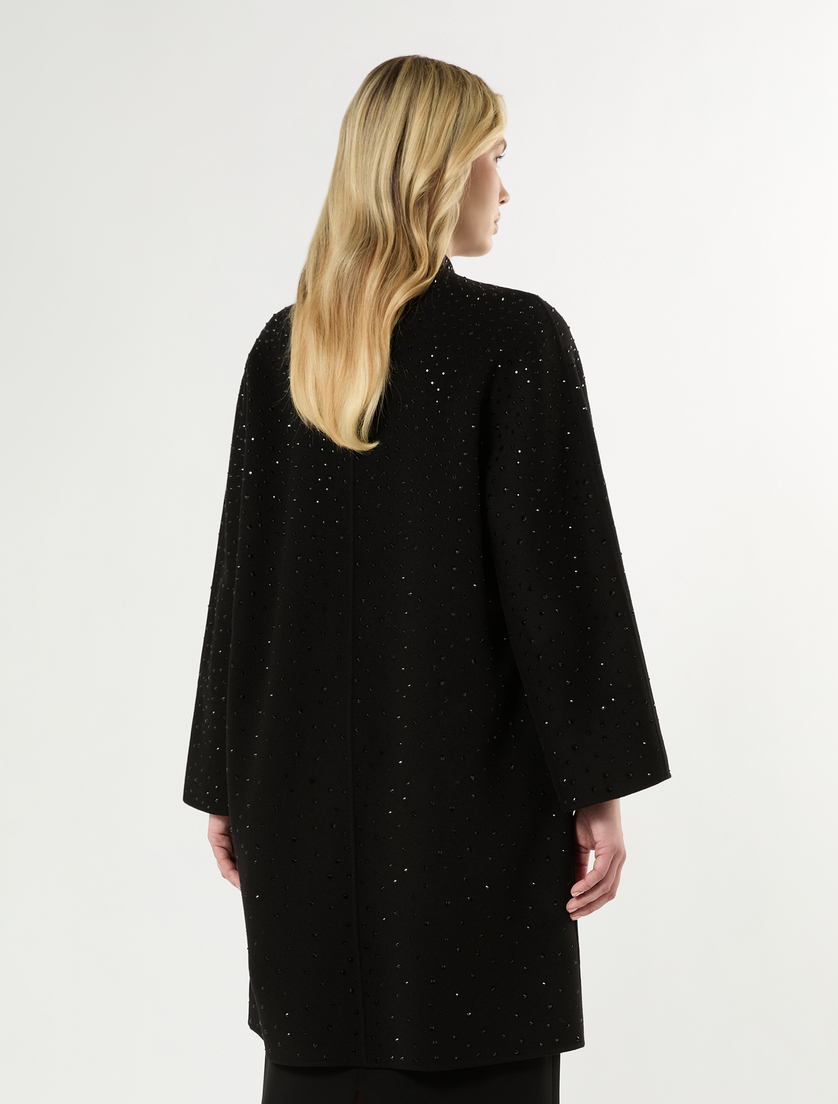 Double wool and cashmere coat - BLACK - Marina Rinaldi - 4