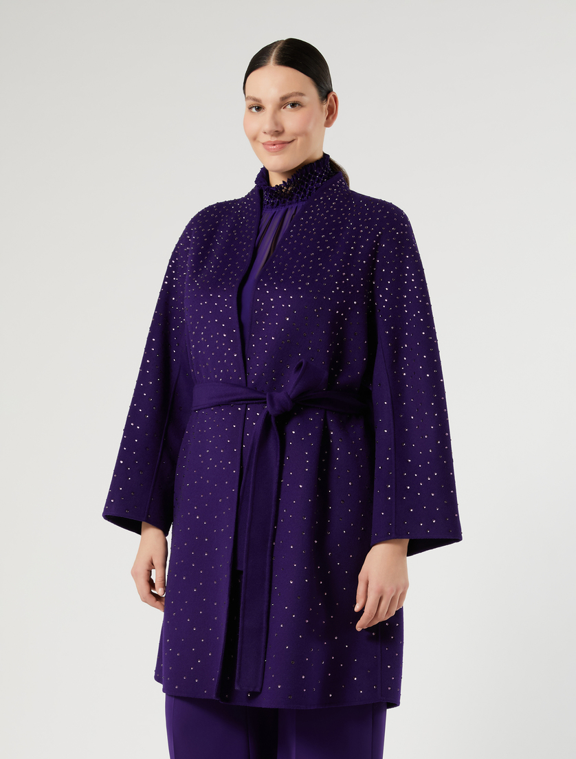 Manteau double en laine et cachemire - VIOLET - Marina Rinaldi - 3