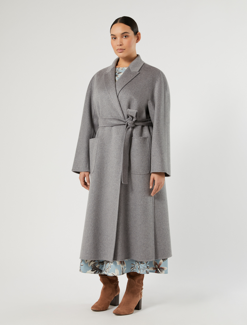Double cashmere coat - LIGHT GREY - Marina Rinaldi - 3