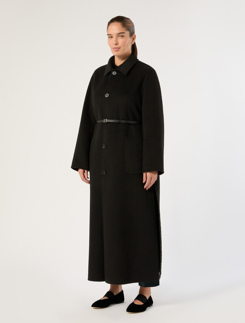 Reversible double cloth coat - BLACK WHITE - Marina Rinaldi - 7