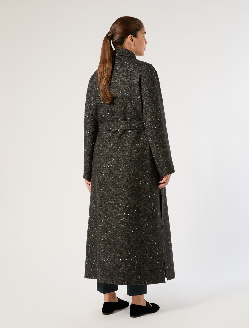 Reversible double cloth coat - BLACK WHITE - Marina Rinaldi - 4