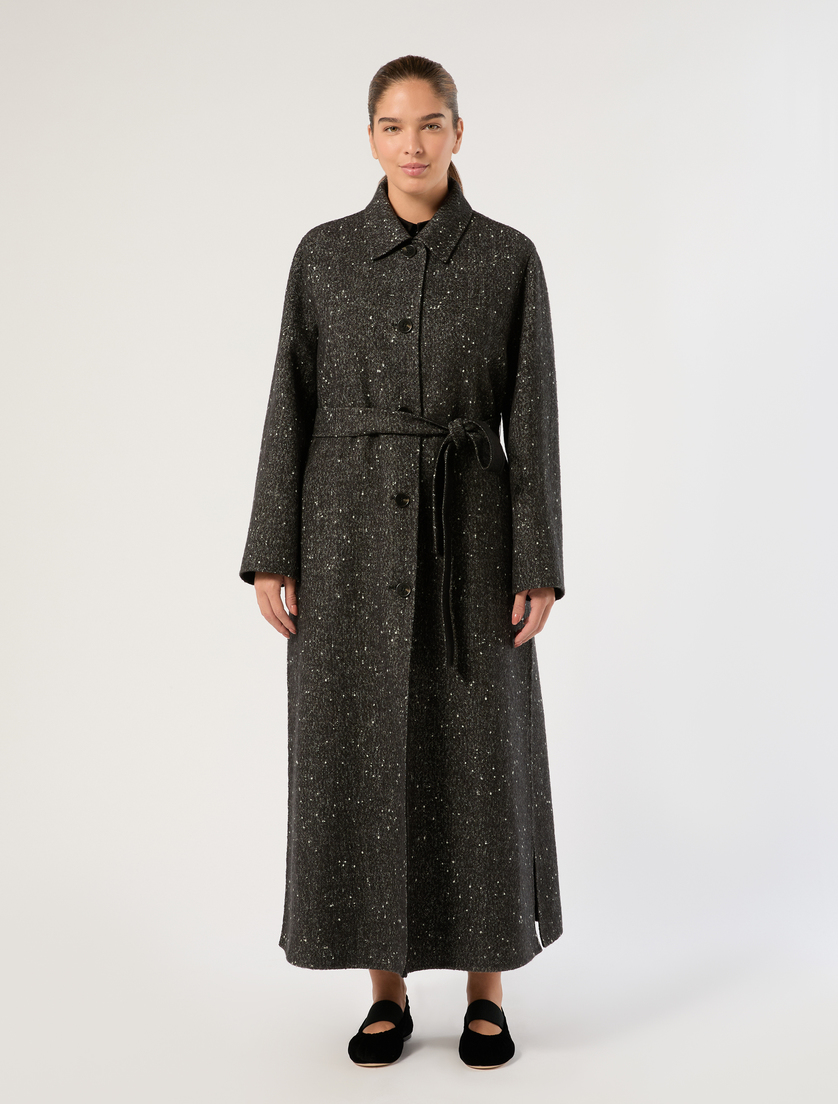 Reversible double cloth coat - BLACK WHITE - Marina Rinaldi - 3