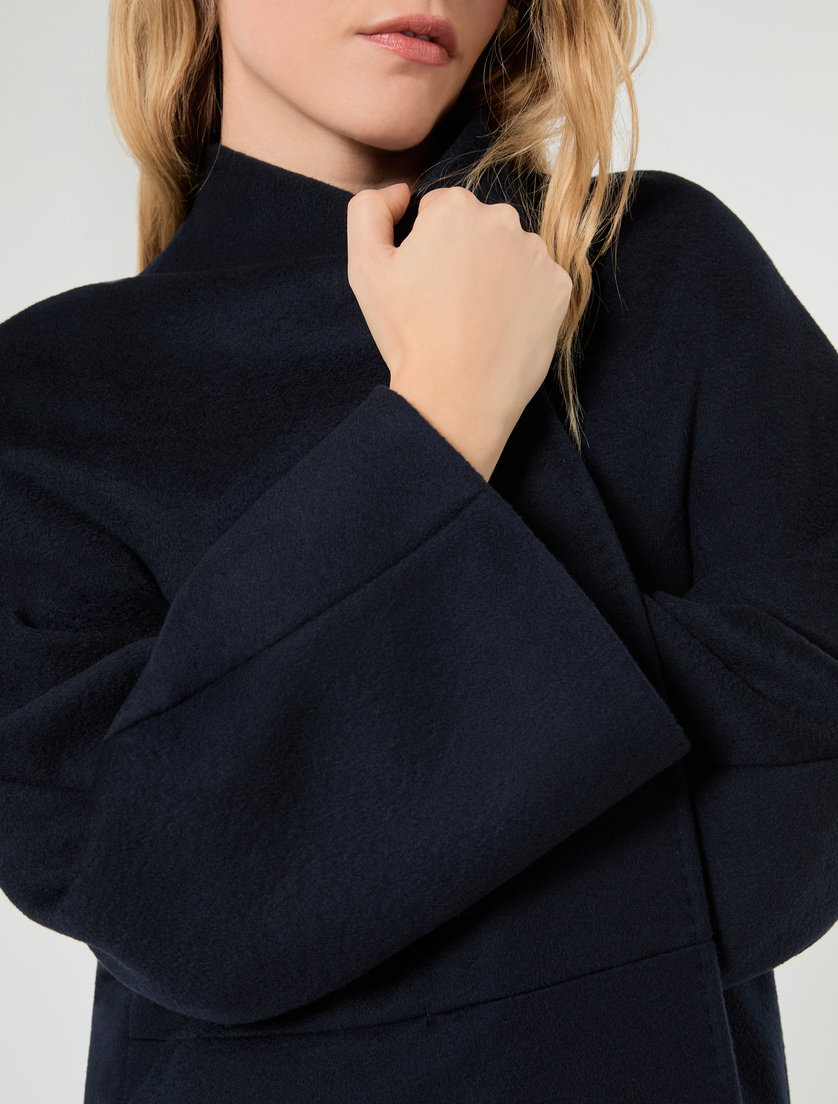 Wool broadcloth coat - MIDNIGHTBLUE - Marina Rinaldi - 5