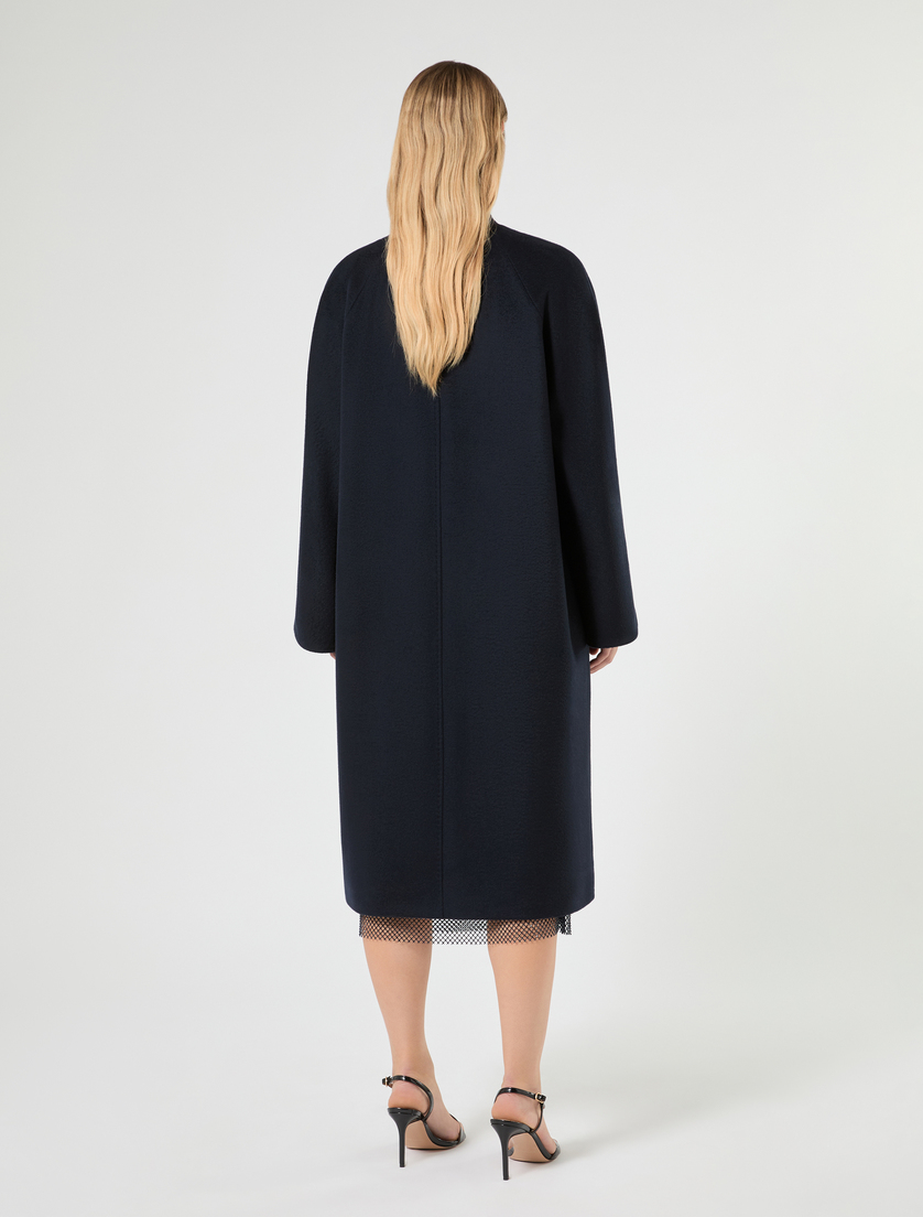 Wool broadcloth coat - MIDNIGHTBLUE - Marina Rinaldi - 4