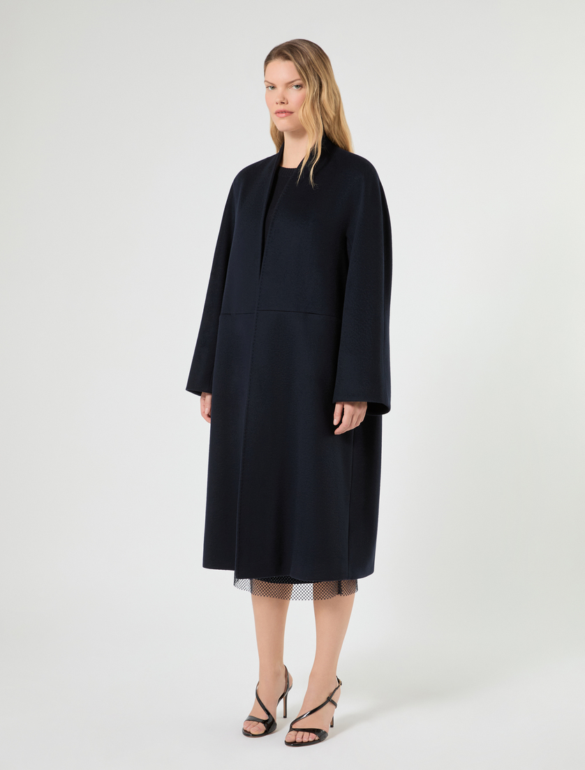 Wool broadcloth coat - MIDNIGHTBLUE - Marina Rinaldi - 3