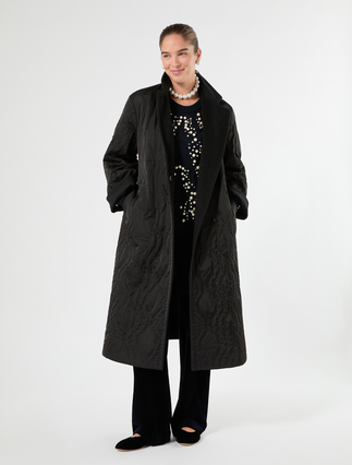 Reversible wool broadcloth coat - Marina Rinaldi