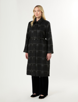 Jacquard coat - BLACK - Marina Rinaldi - 3