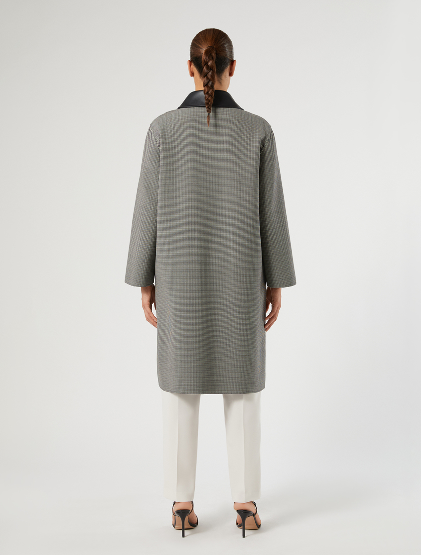 Double wool coat - WHITE BLACK - Marina Rinaldi - 4