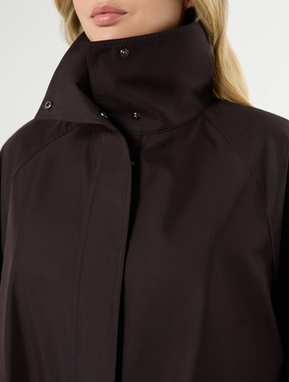 Water-repellent twill raincoat - BROWN - Marina Rinaldi - 5