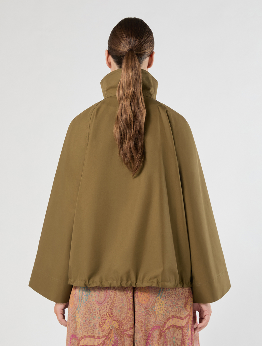 Impermeabile in twill antigoccia - VERDE KAKI - Marina Rinaldi - 4