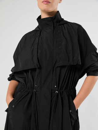 Water-repellent taffeta trench coat - BLACK - Marina Rinaldi - 5