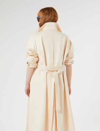 Cotton gabardine trench coat - IVORY - Marina Rinaldi - 5