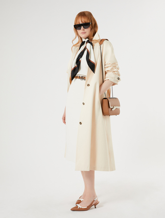 Cotton gabardine trench coat - Marina Rinaldi