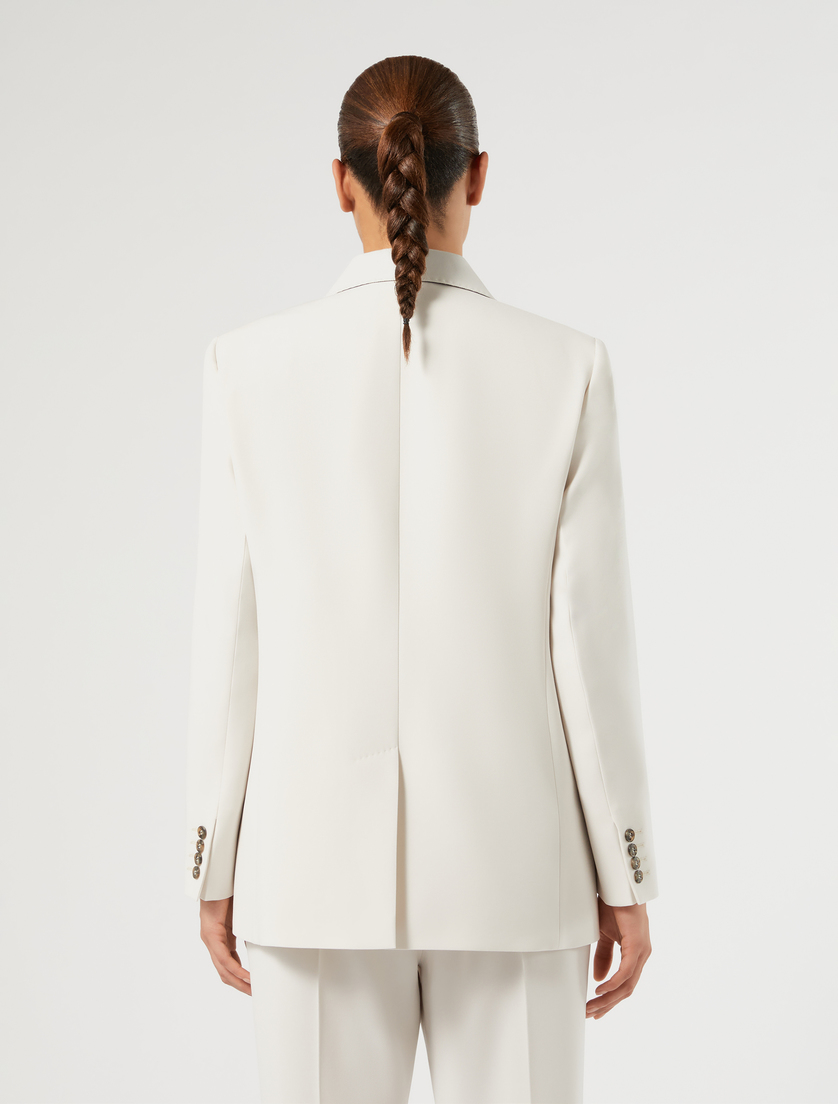 Double-breasted cady blazer jacket - ICE - Marina Rinaldi - 4