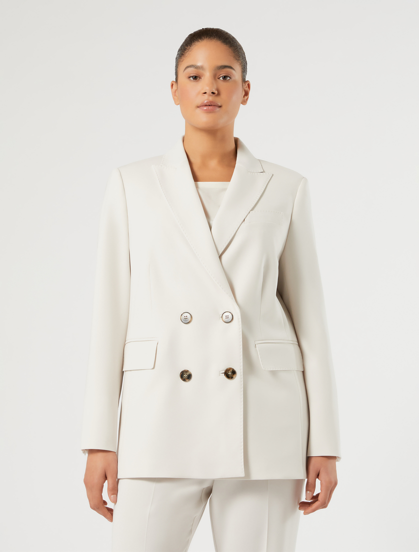 Double-breasted cady blazer jacket - ICE - Marina Rinaldi - 3