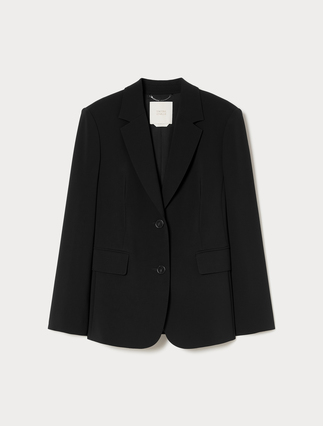 Einreihiger Blazer aus Cady - Marina Rinaldi