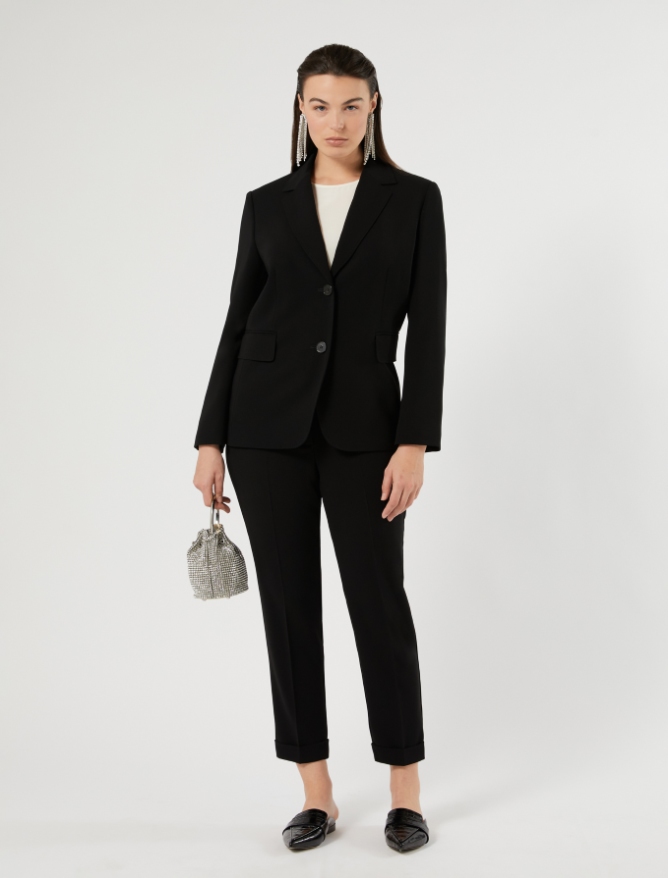 Einreihiger Blazer aus Cady - Marina Rinaldi