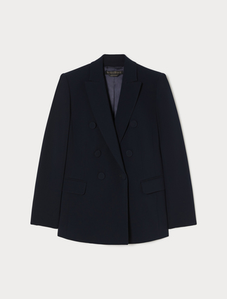 Double-breasted cady blazer jacket - Marina Rinaldi