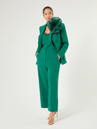 Double-breasted cady blazer jacket - Marina Rinaldi