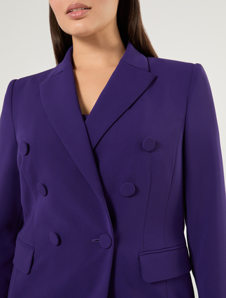 Giacca blazer doppiopetto in cady - VIOLA - Marina Rinaldi - 5