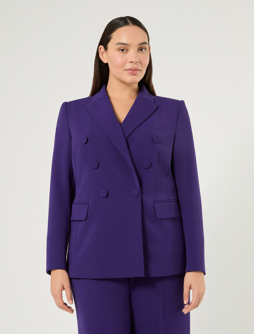 Giacca blazer doppiopetto in cady - VIOLA - Marina Rinaldi - 3