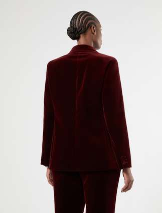 Velvet jacket - BRICK RED - Marina Rinaldi - 4