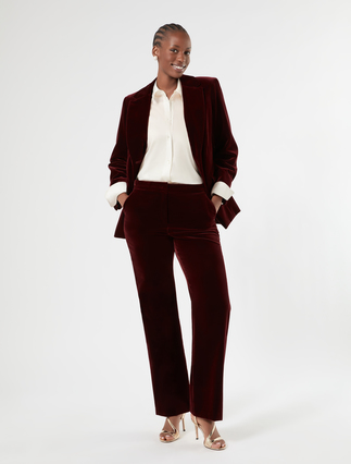 Velvet jacket - BRICK RED - Marina Rinaldi - 2