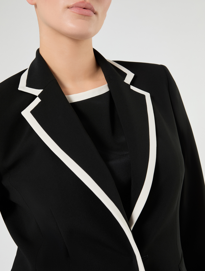 Veste blazer en cady - NOIR - Marina Rinaldi - 5
