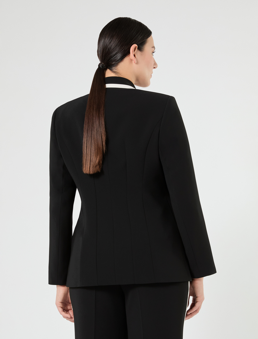 Veste blazer en cady - NOIR - Marina Rinaldi - 4