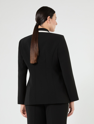 Veste blazer en cady - NOIR - Marina Rinaldi - 4