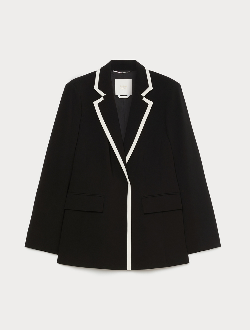 Veste blazer en cady - NOIR - Marina Rinaldi