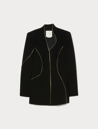 Cady jacket with piping details - Marina Rinaldi