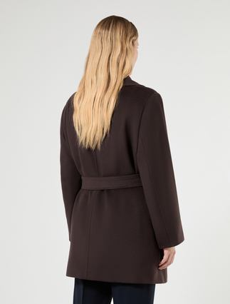 Wool broadcloth coat - BROWN - Marina Rinaldi - 4