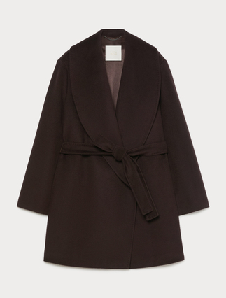 Wool broadcloth coat - BROWN - Marina Rinaldi - 1