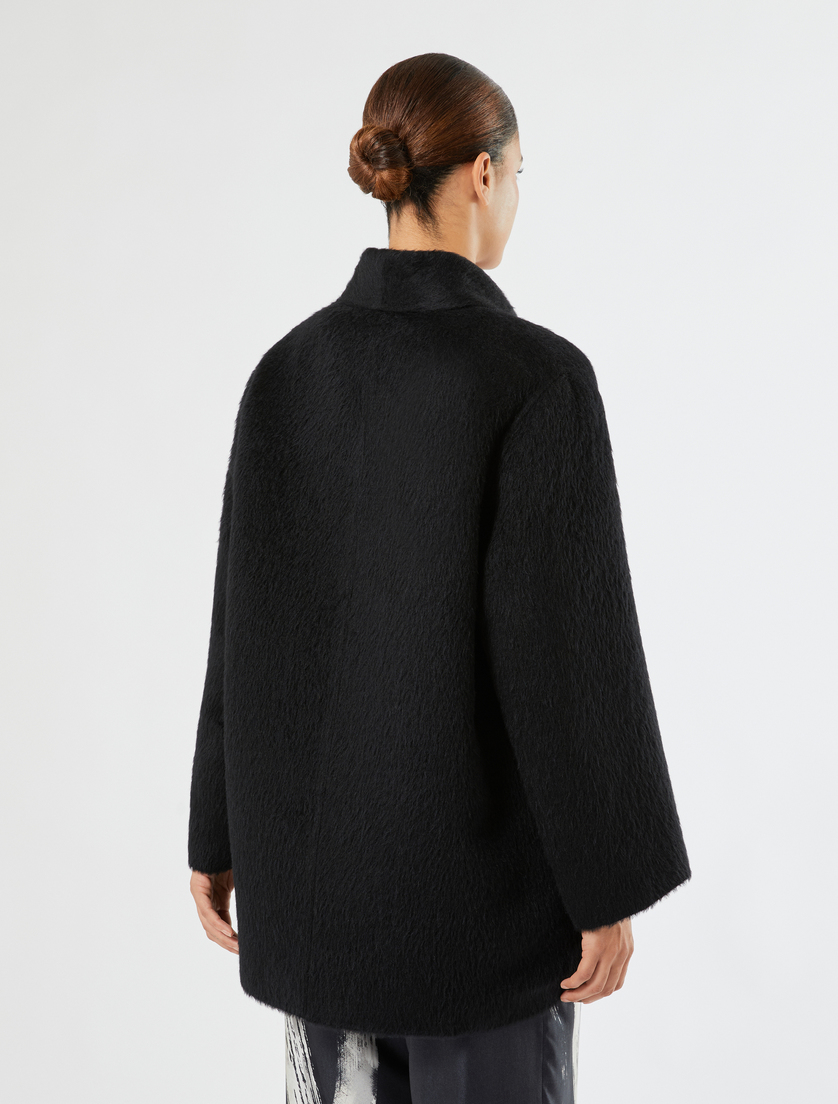 Double wool and alpaca coat - BLACK - Marina Rinaldi - 4