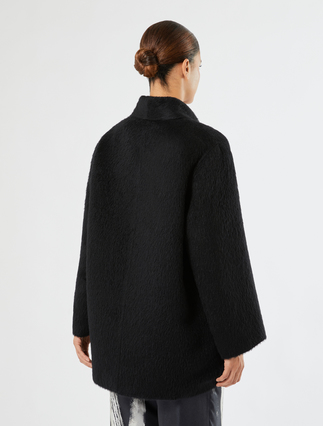 Double wool and alpaca coat - BLACK - Marina Rinaldi - 4