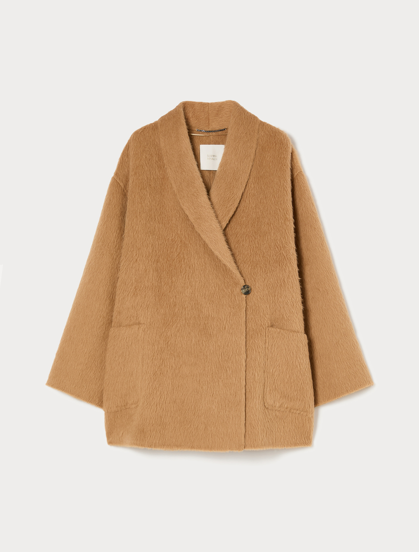Double wool and alpaca coat - CAMEL - Marina Rinaldi
