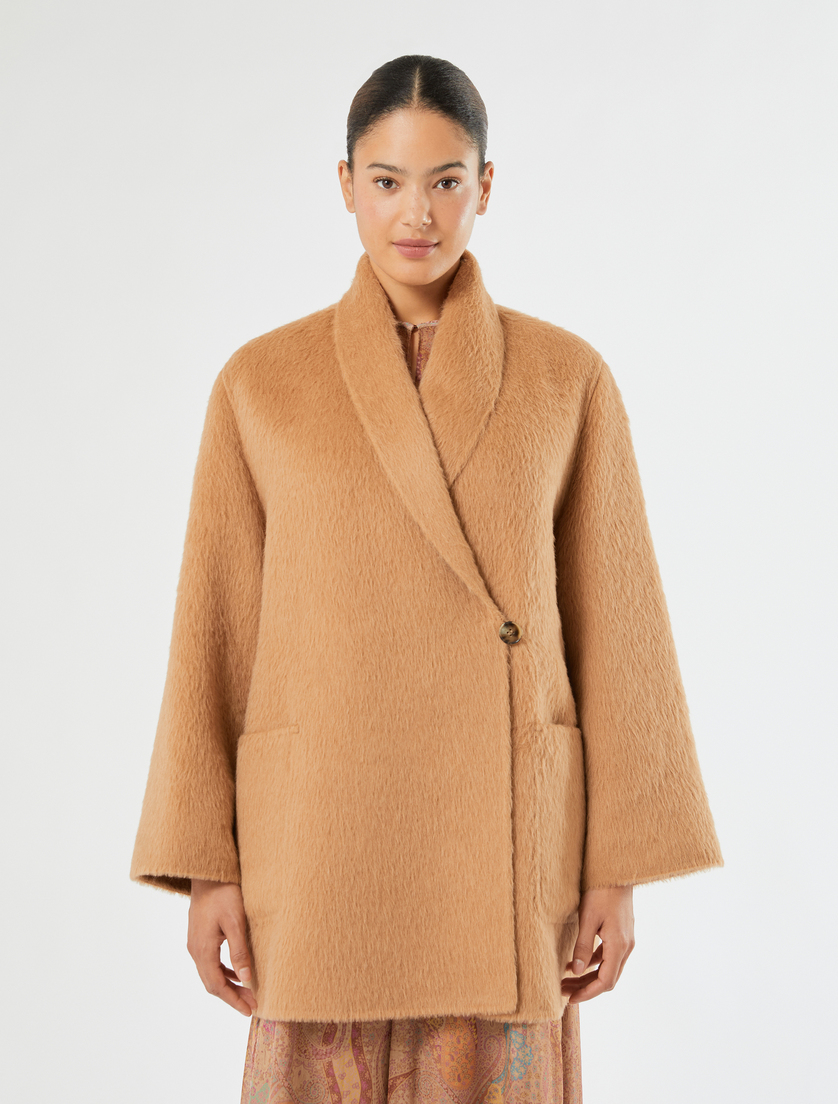 Double wool and alpaca coat - CAMEL - Marina Rinaldi - 3