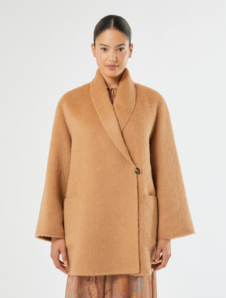 Double wool and alpaca coat - CAMEL - Marina Rinaldi - 3