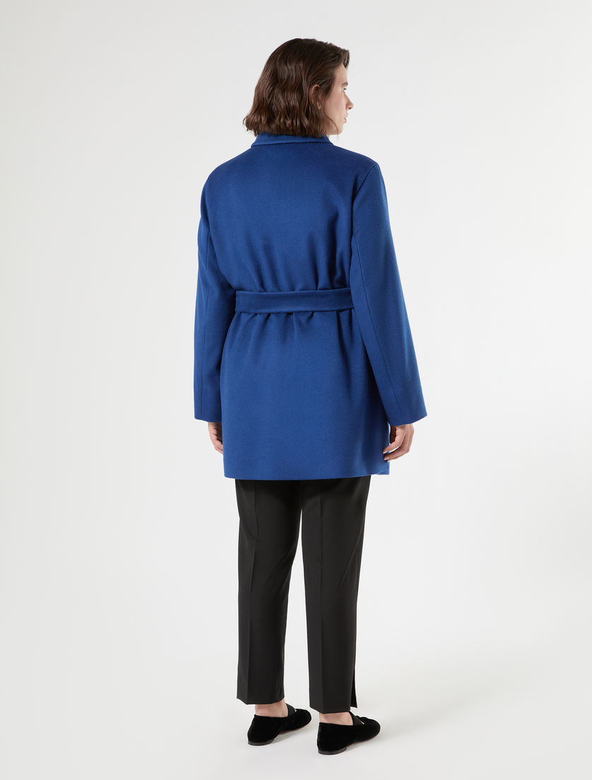 Wool broadcloth heavy jacket - CHINA BLUE - Marina Rinaldi - 4