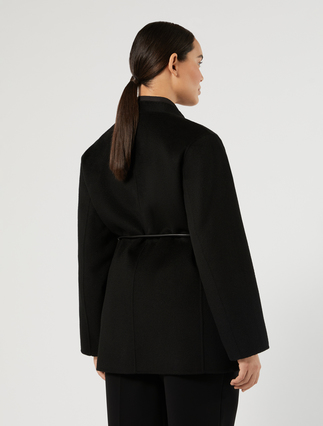 Pure double wool heavy jacket - BLACK - Marina Rinaldi - 4
