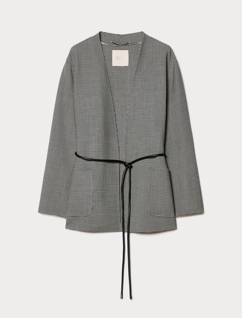 Veste en double de laine - BLANC NOIR - Marina Rinaldi