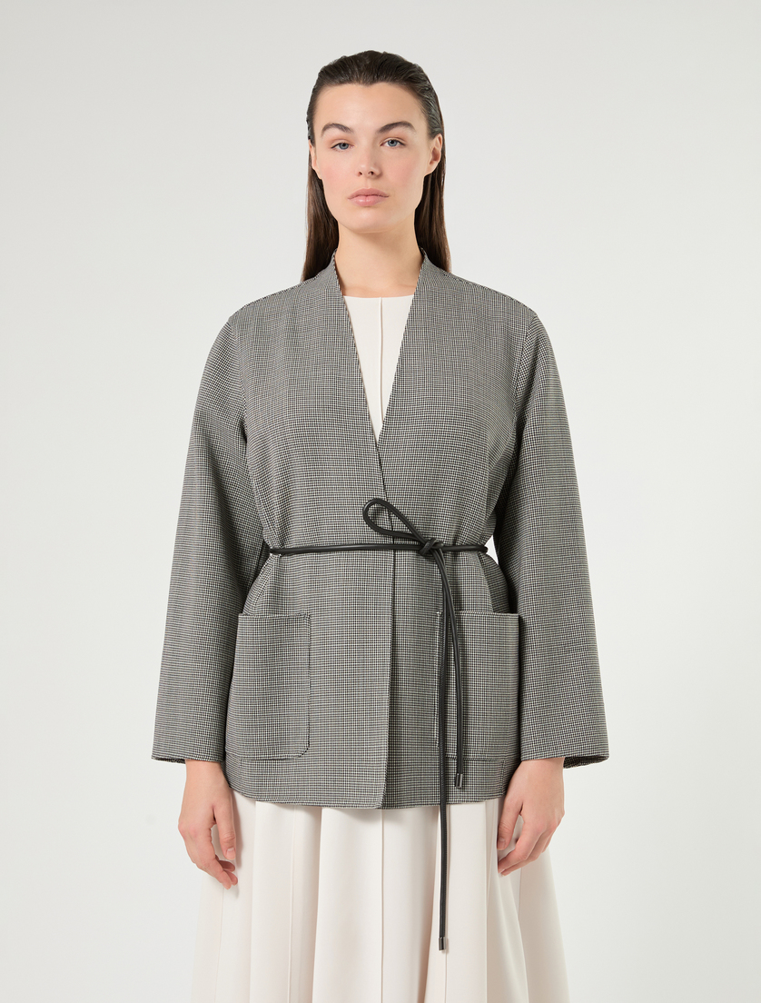 Veste en double de laine - BLANC NOIR - Marina Rinaldi - 3