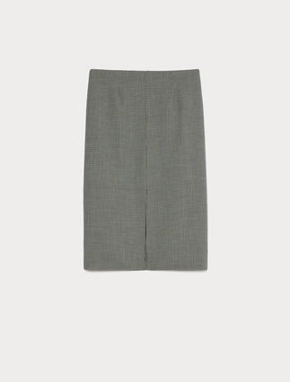 Stretch double wool skirt - Marina Rinaldi