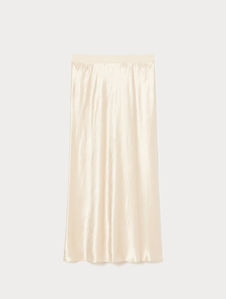 Envers satin skirt - PEARLY WHITE - Marina Rinaldi - 1