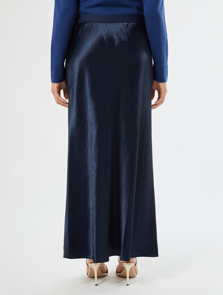 Gonna in envers satin - BLU NOTTE - Marina Rinaldi - 4