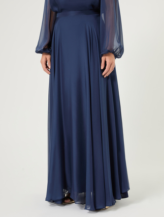 Chiffon skirt - NAVY